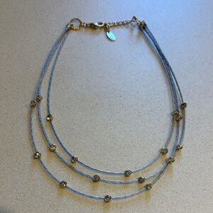 Chic Gold and Silver Multi-Strand Necklace